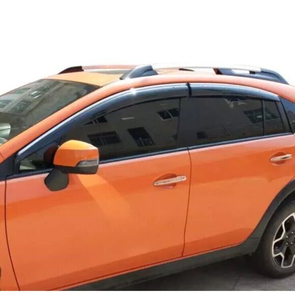 For Subaru XV Crosstrek 2013-17 Window Wind Visors Sun Rain Guard Vent Deflector - Picture 2 of 3